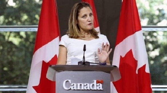 نائب رئيس الوزراء الكندي كريستيا فريلاند (أرشيف)