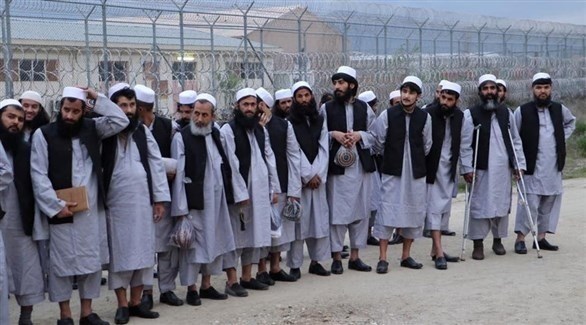 سجناء من حركة طالبان الأفغانية (أرشيف)