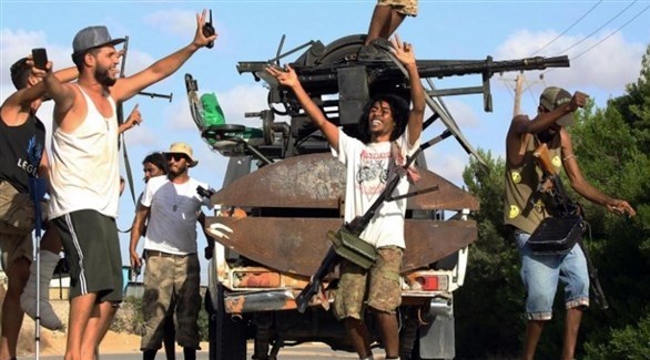 مسلحون من ميليشيات الوفاق في طرابلس (أرشيف)