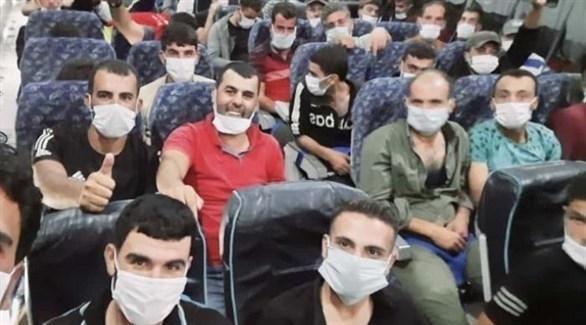 مرتزقة سوريون في طائرة متجهة إلى أذربيجان (تويتر)