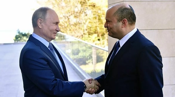 رئيس الوزراء الإسرائيلي نفتالي بينيت والرئيس الروسي فلاديمير بوتين (سبوتنيك)
