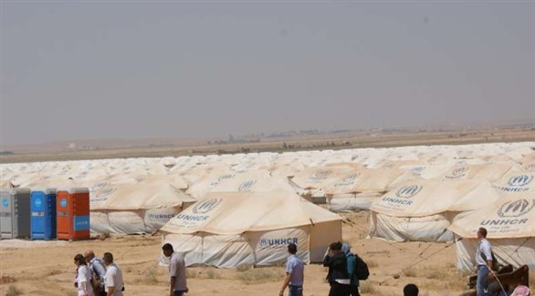سوريون في مخيم لاجئين بالأردن (أرشيف)
