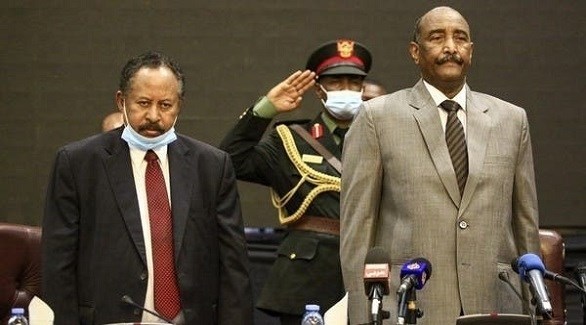 قائد الجيش السوداني الفريق أول عبد الفتاح البرهان ورئيس الوزراء عبدالله حمدوك (أرشيف)