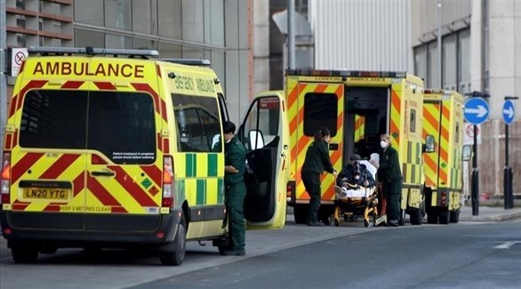 سيارات إسعاف أمام مستشفى بريطانيا (أرشيف)