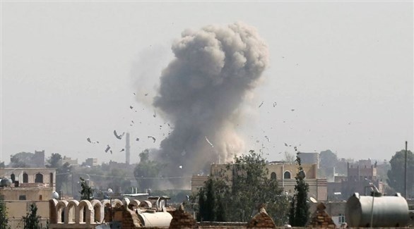 قصف حوثي سابق لمأرب بصاروخ (أرشيف)