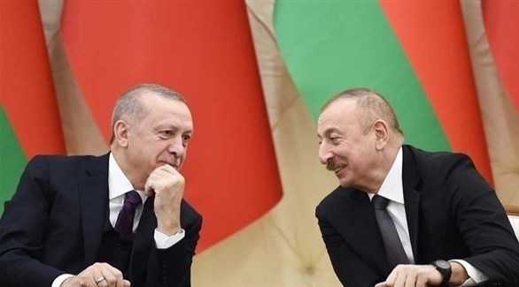 الرئيسان التركي رجب طيب أردوغان والأذري إلهام علييف (أرشيف)