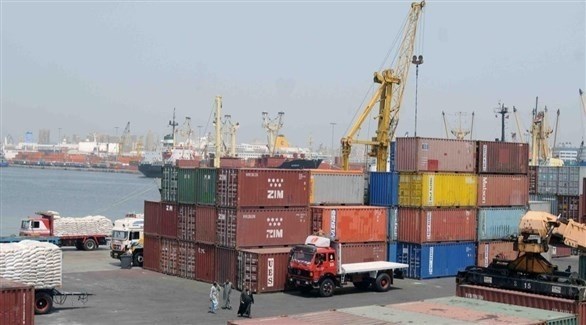 حاويات سلع في ميناء مصري (أرشيف)