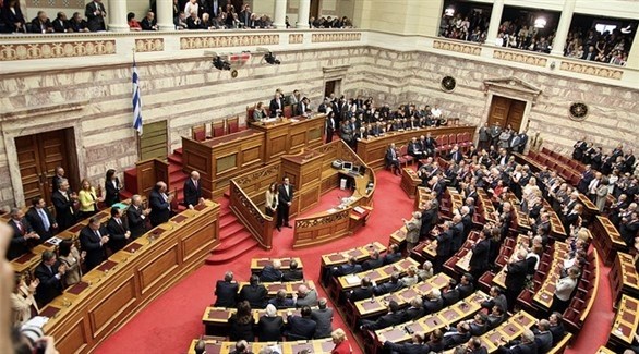 جلسة عامة في البرلمان اليوناني (أرشيف)