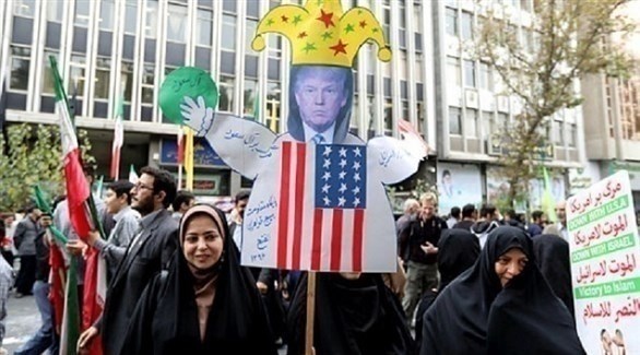 تظاهرات إيرانية ضد أمريكا (أرشيف)