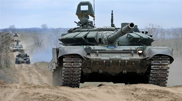 دبابات روسية خلال تمرين سابق (أرشيف)