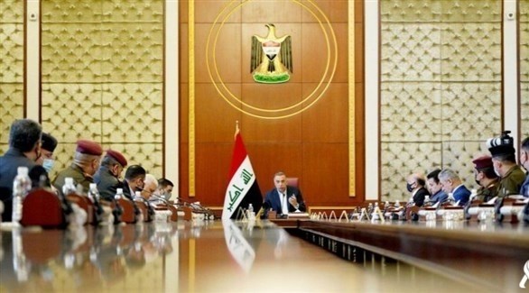 خلال اجتماع الكاظمي اليوم (وكالة أنباء العراق)