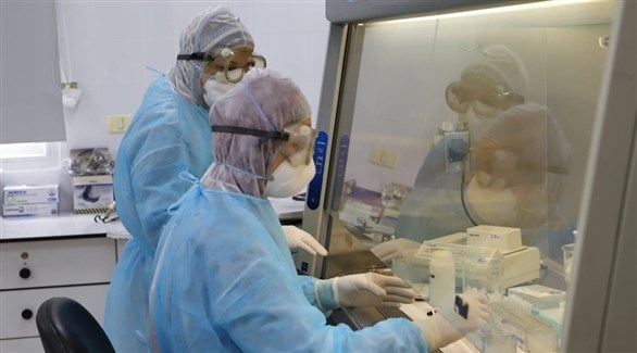 مختبر إجراء فحوصات كورونا في فلسطين (أرشيف)
