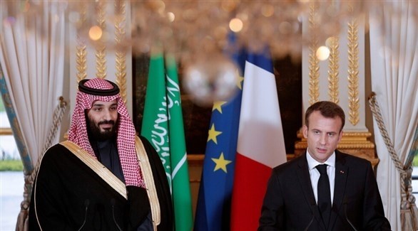 الرئيس الفرنسي ماكرون وولي العهد السعودي الأمير محمد بن سلمان (أرشيف)