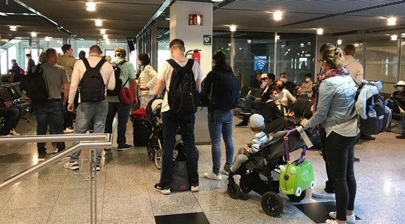 مسافرون في مطار ألماني (أرشيف)