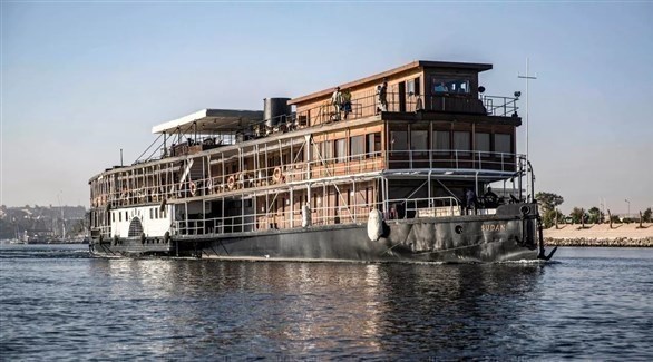  السفينة البخارية "السودان" في مياه مدينة أسوان جنوب مصر خالد دسوقي (ا ف ب) 