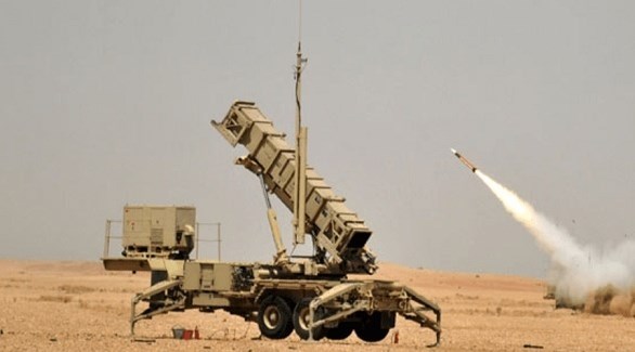 انطلاق صاروخ مضاد للصواريخ من بطارية دفاع جوي لتحالف دعم الشرعية في اليمن (أرشيف)