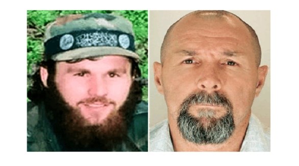 القاتل الروسي فاديم كارسيكوف والقتيل الشيشاني الجورجي تورنيكي كافتاراشفيلي (أرشيف)
