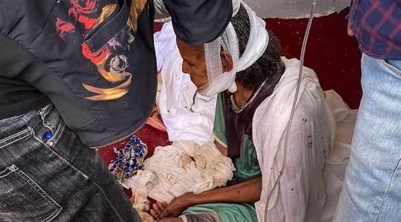 امرأة تتلقى العلاج في مينة أكسيوم (أرشيف / أب)