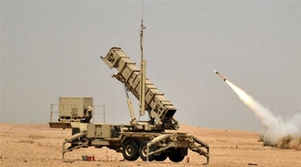 انطلاق صاروخ مضاد للصواريخ من منظومة دفاع جوي سعودية (أرشيف)
