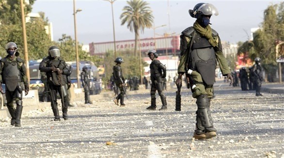 عناصر من قوات مكافحة الشغب في دكار السنغالية (أرشيف)