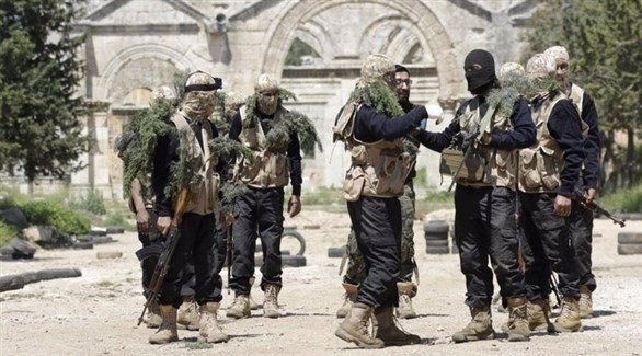 مسلحون من هيئة تحرير الشام في إدلب (أرشيف)