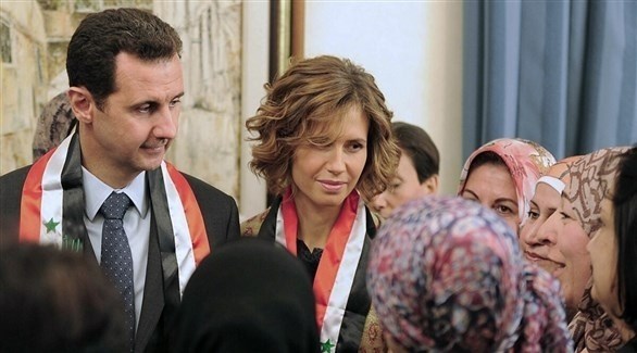 الرئيس السوري بشار الأسد وزوجته أسماء (أرشيف)