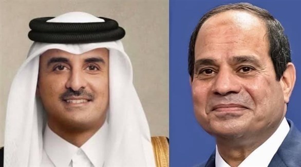 الرئيس المصري السيسي وأمير قطر الشيخ تميم (أرشيف)