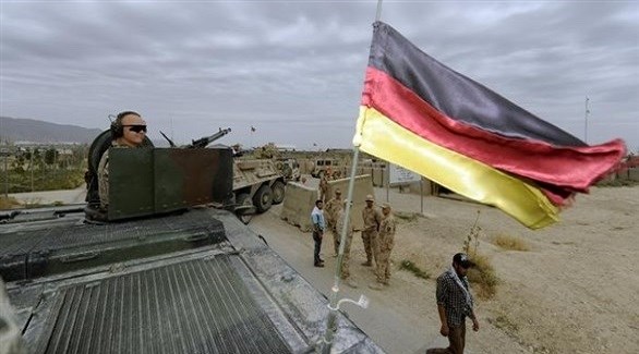 العلم الألماني فوق مدرعة في أفغانستان (أرشيف)