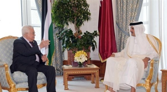 الرئيس الفلسطيني وأمير دولة قطر (أرشيف)