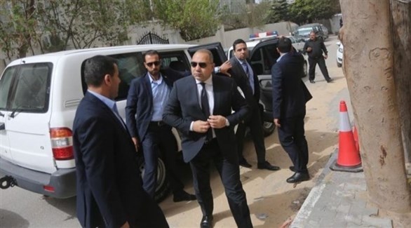 مسؤولون من المخابرات المصرية في زيارة سابقة إلى غزة (أرشيف)