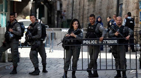 عناصر من الشرطة الإسرائيلية في القدس (أ ف ب)