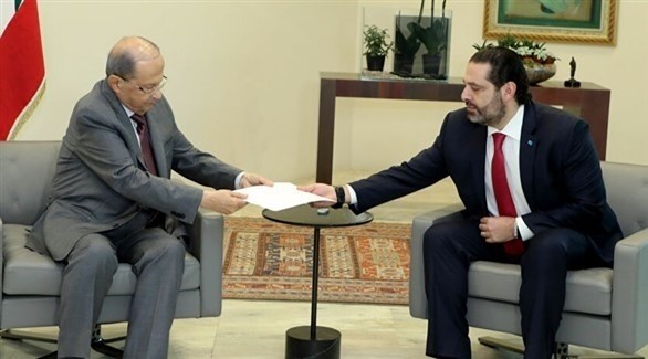 رئيس الوزراء المكلف سعد الحريري والرئيس اللبناني ميشال عون (أرشيف)
