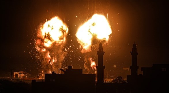 انفجار في غزة بعد غارة إسرائيلية (أرشيف)