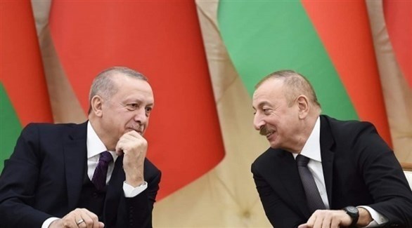 الرئيس الأذري إلهام علييف والتركي رجب طيب أردوغان (أرشيف)