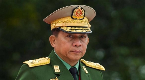 زعيم المجلس العسكري  في ميانمار الجنرال مين أونج هلاينج (غيتي)