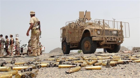 جنود من الجيش اليمني بعد اشتباكات مع الميليشيات الحوثية (أرشيف)