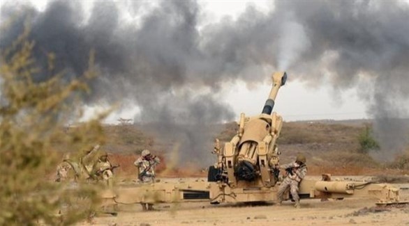 مدفعية الجيش الوطني اليمني تقصف مواقع حوثية (أرشيف)