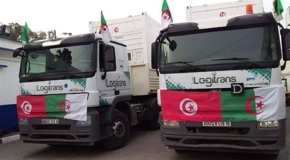 قافلة مساعدات جزائرية لتونس (أرشيف)