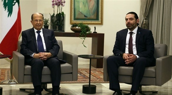 رئيس الوزراء اللبناني المكلف سعد الحريري والرئيس اللبناني ميشال عون (أرشيف)