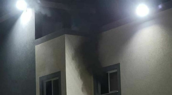 تصاعد دخان جراء حريق في مستشفى العزل بغزة (أرشيف)