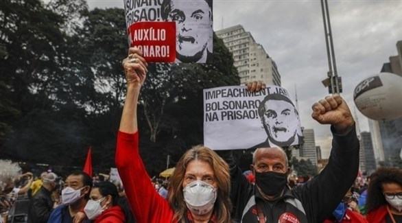 احتجاجات ضد بولسونارو في البرازيل (أرشيف)