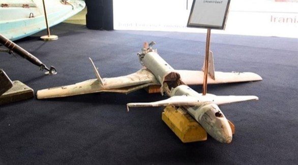 حطام طائرة حوثية دون طيار أسقطها تحالف دعم الشرعية في اليمن (أرشيف)