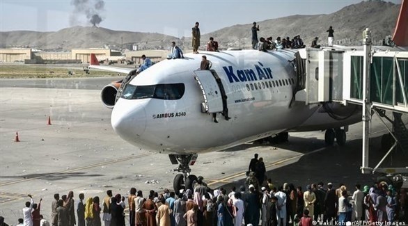 عمليات الإجلاء في مطار كابل (أرشيف)