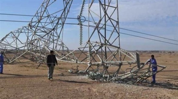 تفجير سابق لأبراج الكهرباء في العراق (أرشيف)