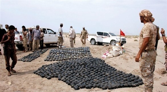 فرق ميدانية من مشروع مسام السعودية خلال إزالة ألغام في اليمن (أرشيف)