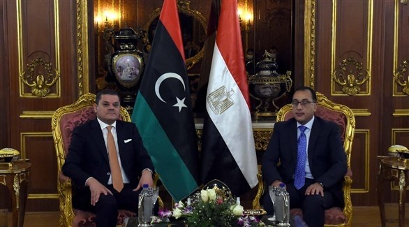 رئيس الوزراء المصري مصطفى مدبولي ورئيس الحكومة الليبية عبدالحميد الدبيبة (فيس بوك)