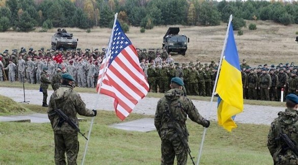 قوات أمريكية وأوكرانية خلال تدريب مشترك (أرشيف)