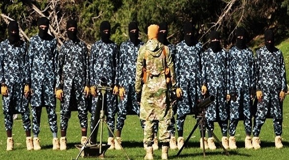 مسلحون من داعش خراسان في معسكر تدريب بأفغانستان (أرشيف)  