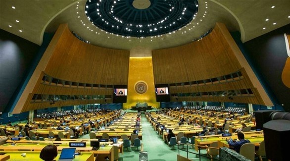جانب من أشغال الجمعية العامة في الأمم المتحدة (أ ف ب)