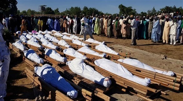 تشييع جثامين ضحايا قتلوا بهجوم في نيجيريا (أرشيف)